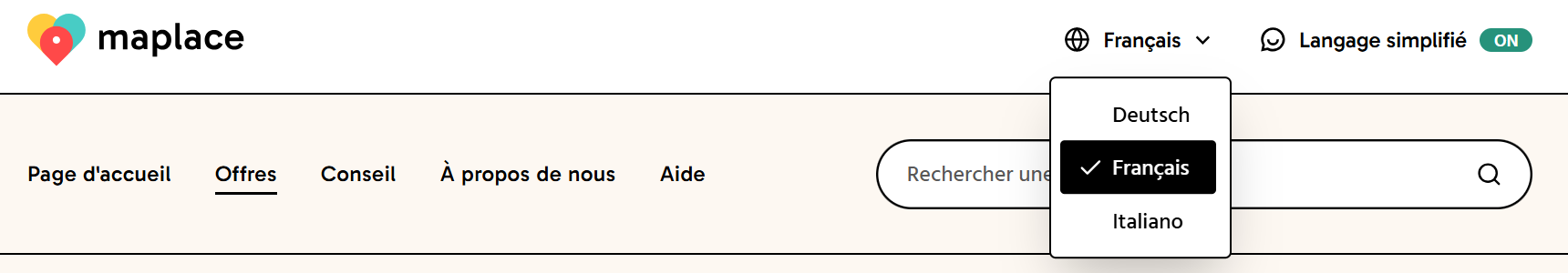 Illustration changer de langue