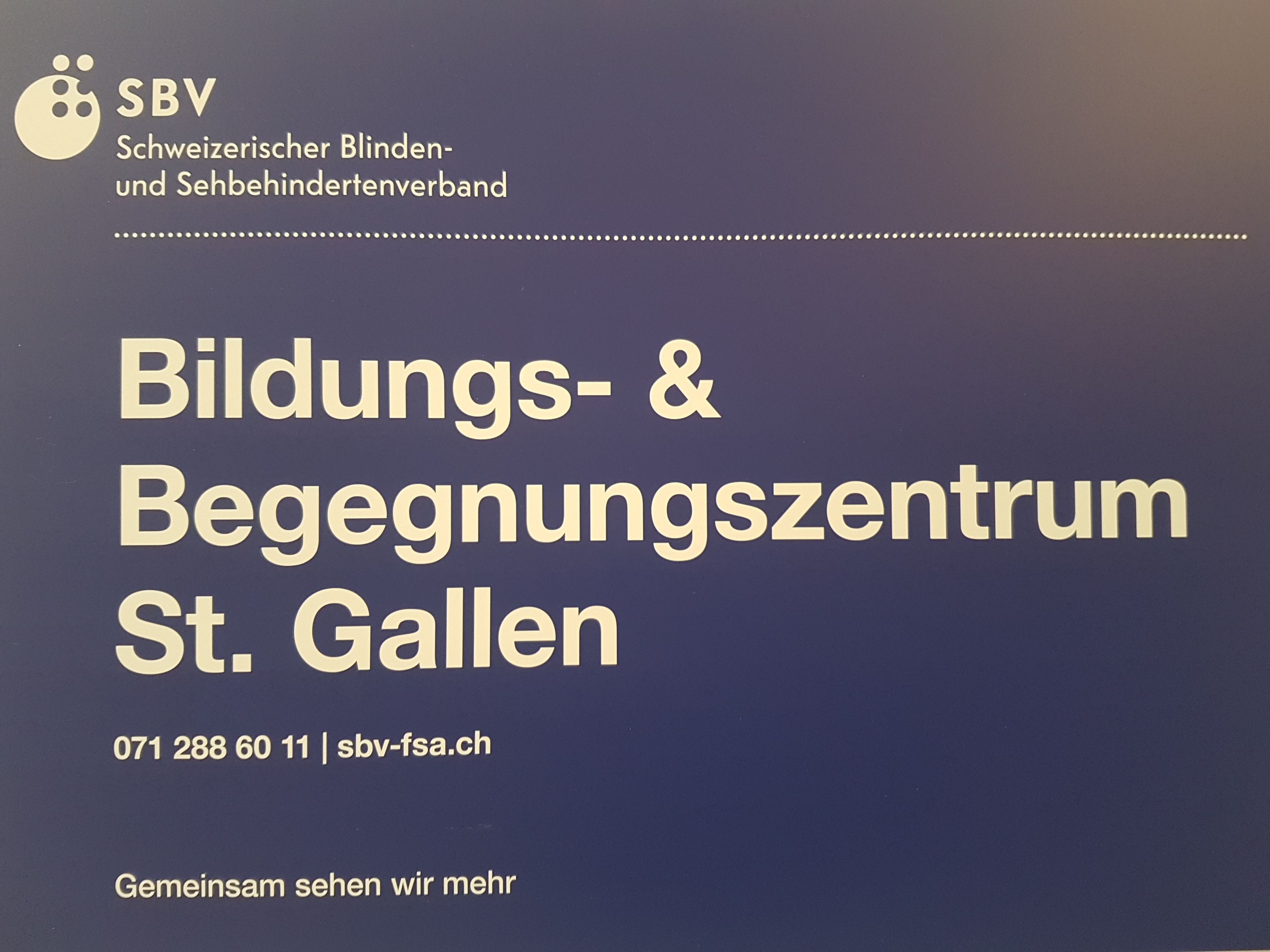 SBV Bildungs- und Begegnungszentrum St.Gallen BBZ