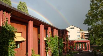 Ansicht Garten und Atelier