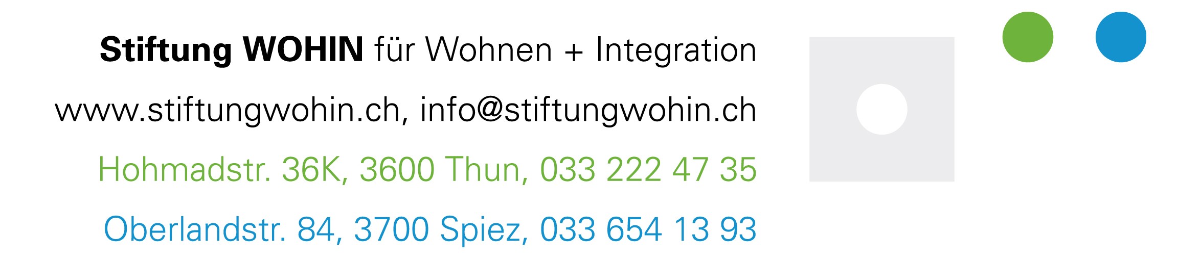 Stiftung WOHIN für Wohnen + Integration