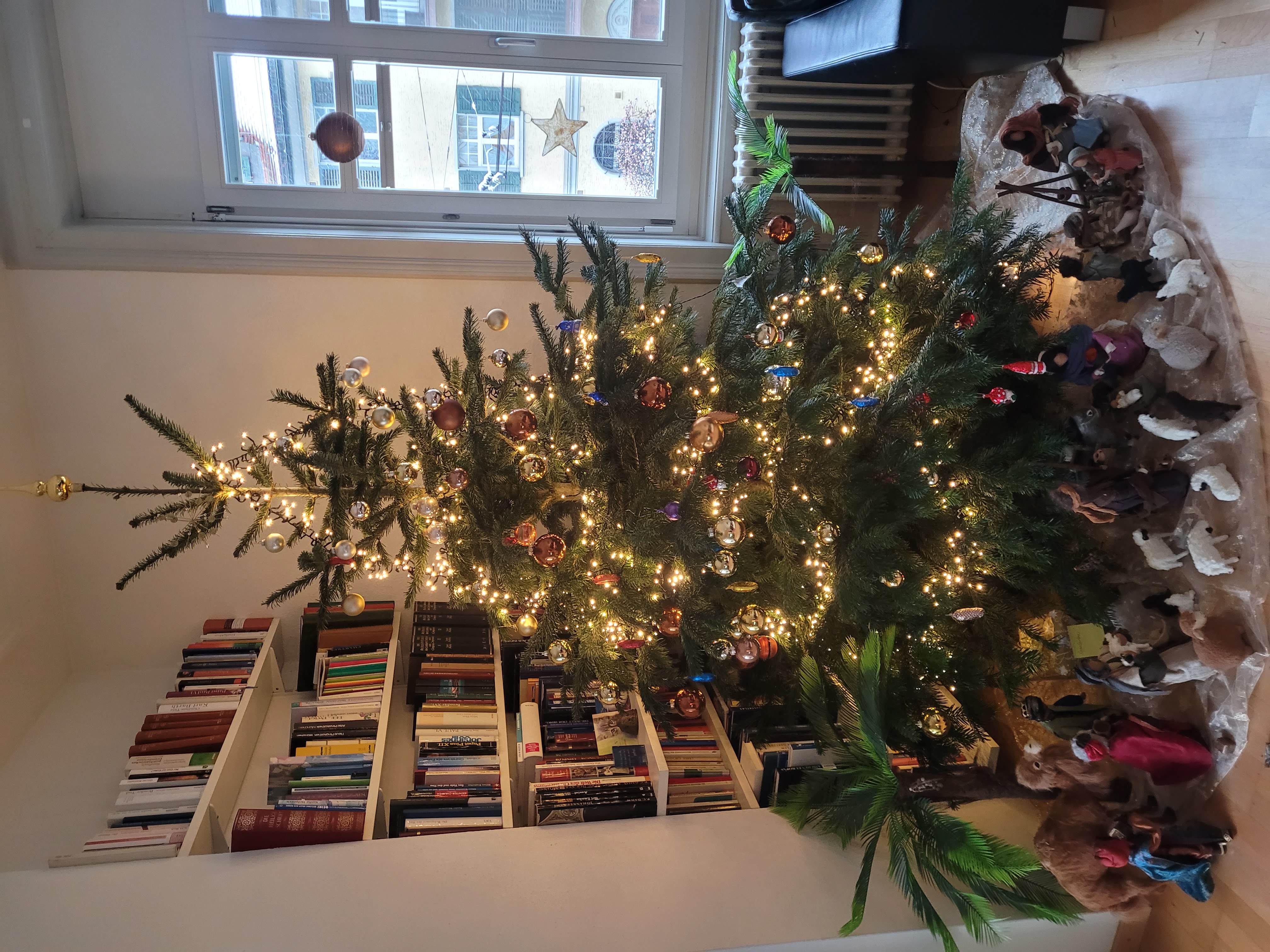 Das Feiern der Jahresfeste ist uns wichtig. Hier der Christbaum von der Weihnachtsfeier 2022