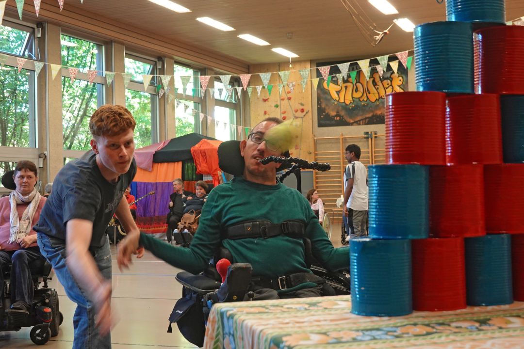 Jahrmarkt zum Jubiläum der Stiftung Rossfeld Spiele ausprobiert